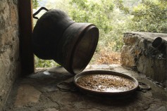 GREECE : CRETE Enagron agro-village, Axos village tsikoudia (raki) preparation in the traditional way ©(c) Massimo Pizzocaro